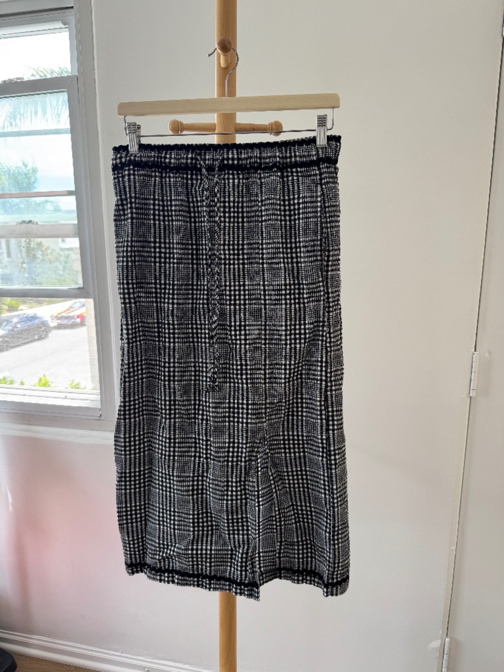 Free People Penelope Gingham Seersucker Skirt